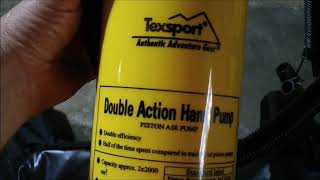 Texsport Double Action Hand Pump For Inflatable Boats