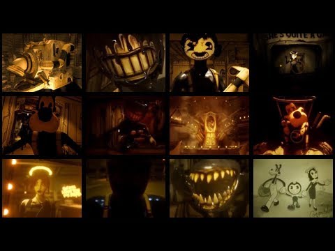 Bendy And The Ink Machine Chapter 1 5 All Cutscenes - bendy and the ink machine chapter 1 in roblox