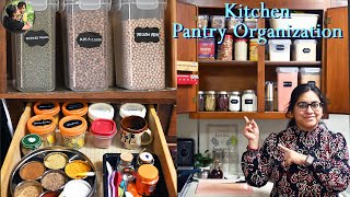 10 Useful Tips to Organize Indian Kitchen Pantry | Space Saving Kitchen Organization Ideas