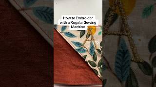 How to embroider with a regular sewing machine #sew #freemotion #embroidery