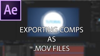 Exporting Compositions  as .mov Files - 1 Minute Adobe After Effects CC Tutorial