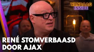 René stomverbaasd door Ajax: 'Dat heb ik nog nooit gezien!' | VANDAAG INSIDE