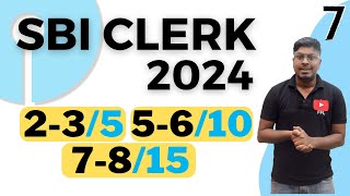 SBI CLERK 2024 EXAM || Timings to Solve.