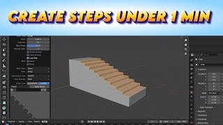 Create Steps in correct way under 1 min | Blender Beginner tutorial