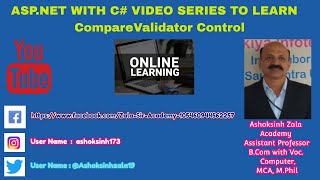 CompareValidator Control in ASP.NET C#