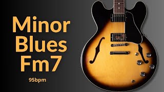 Groovy Blues Guitar Backing Track in F Minor