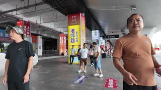 Walking Tour of Pingxiang North Railway Station and Wugong Mountain Bus Service, Jiangxi, China | 4K