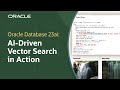 Vector Search in Oracle Database 23ai: Demo