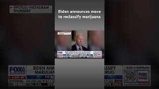 Biden hoping marijuana reclassification will smoke out Trump at the polls #shorts