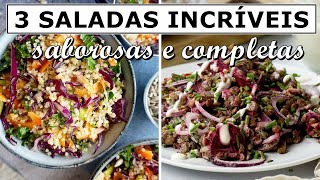 APRENDA A FAZER SALADAS FIT, SABOROSAS E COMPLETAS I almoço e janta vegana