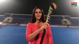 sundeep kishan, lavanya tripati hockey playing video | a1 express movie making | tollywood nagar