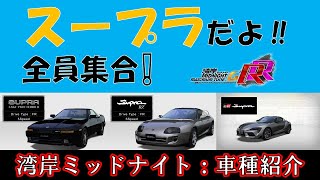 【湾岸ミッドナイト：車種紹介】トヨタの最速マシン《スープラシリーズ》