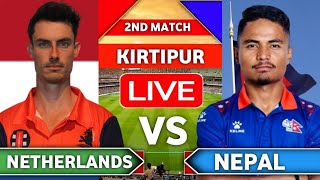 Nepal vs Netherlands, 2nd T20 Match live | NEP VS NED T20 live | nepal cricket live match today