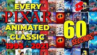Every Pixar Animated Classic in 60 Seconds 1995 - 2021 #Shorts