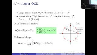 HEP Seminar - Domain walls and their junctions from N=1 quarks and gluons