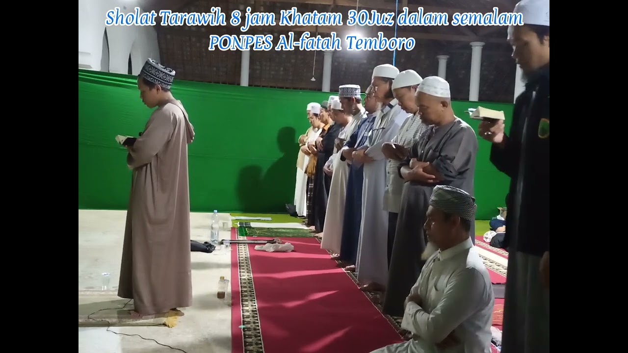 Sholat Tarawih 30 Juz Dalam Satu Malam (8 Jam) Masjid Trangkil ...