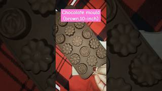 Silicone Flower Shape Chocolate Mould (Brown, 10-inch)#amzonproduct #amzonkitchenhaul #shorts#viral