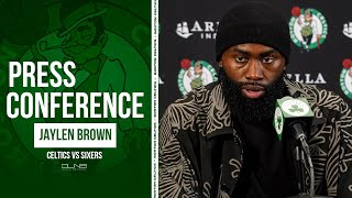 Jaylen Brown: Game Has 'Slowed Down' For Me | Celtics vs Sixers Postgame Interview