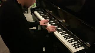 Gnossienne by Erik Satie on Yamaha U1 with soft pedal.