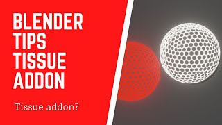 Blender Tissue Addon to create speaker like mesh v2.90.0 ~ Blender tutorial