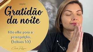 GRATIDÃO DA NOITE 27/02/25 |NÃO OLHE PARA A PERSEGUIÇÃO | Missionária Cláudia Refrigério