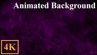 4K Video (1 hour) purple smoke on black background – animated