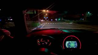 F55 cooper s POV night drive