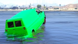 VANS DRIVING ON WATER! (GTA 5 Funny Moments)