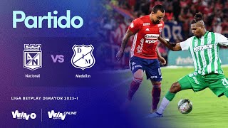 Nacional vs. Medellín en vivo | Liga BetPlay 2023-I | Fecha 10