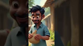 लालची आदमी👨 #cartoon #animatedstories #animation #childrensbook #ytshorts #viralreels #cartoonstory