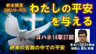 聖書 ヨハネ14章27節 わたしの平安を与える 瑞慶山道弘牧師