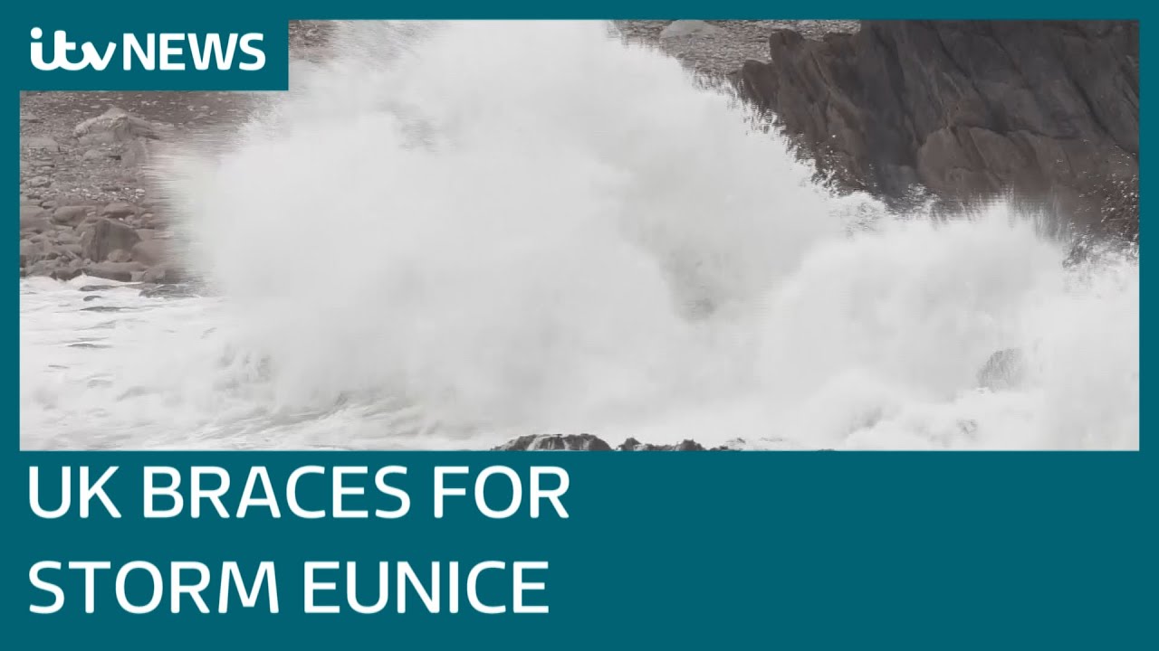 Storm Eunice: Met Office issues rare red 'danger to life' warning as storm approaches UK | ITV News