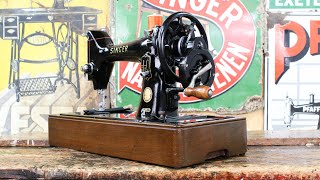 Vintage Singer 99k Mk2 Sewing Machine Demonstration