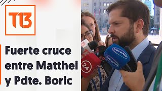 Duro cruce Matthei-Boric por Carabineros: Alcaldesa lo emplazó a madurar