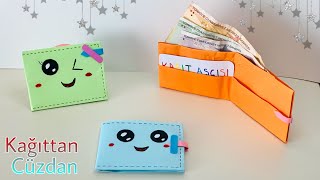 KAĞITTAN CÜZDAN NASIL YAPILIR 💰💵| Kağıttan Cüzdan Yapımı | Wallet Making