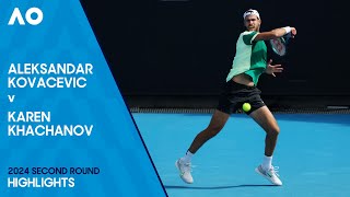 Aleksandar Kovacevic v Karen Khachanov Highlights | Australian Open 2024 Second Round
