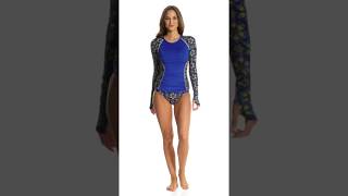 TYR Women's Edessa Aria L/S Rashguard | SwimOutlet.com