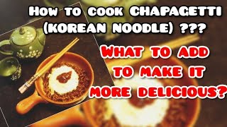 KOREAN NOODLE l How to make CHAPAGETTI |Cecil's Treats