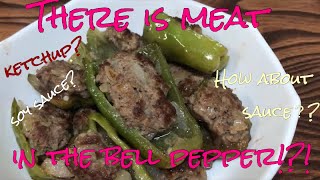 How to Make Stuffed Bell Peppers. ピーマンの肉詰め！！！