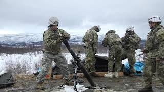 Spartan Paratroopers conduct live fire ranges in Norway during SR22