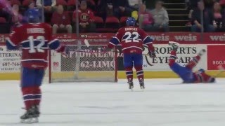 BSens Hockey - Ice Caps Bud Holloway makes open net save.