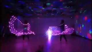 【Eiffel Dance /艾菲爾舞團】-練習片在台灣 Beautiful LED butterfly Isis Wing Belly Dance 隱形的翅膀2021/1/11