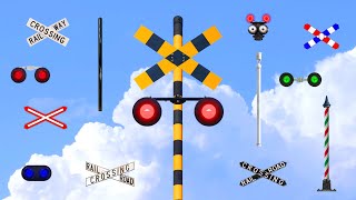 【踏切アニメ】カスタムふみきりカンカン♪＼着せ替え／Custom! Imaginary railroad crossings and trains!