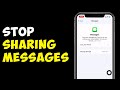 How To Stop Sharing Messages Between iPhone And iPad Or Mac