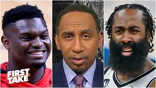 Stephen A.: Zion's night was more impressive than James Harden's | First Take