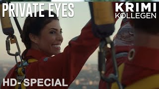 PRIVATE EYES - Staffel 4 - Cast \u0026 Crew über den Dreh auf dem CN Tower [HD] - KrimiKollegen