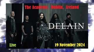 DELAIN - Live in Academy, Dublin, Ireland - 19 November 2024 - Heavy Rock Music