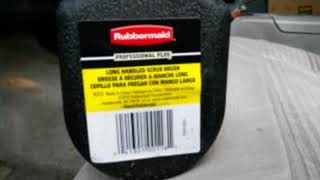 Rubbermaid professional scrub brush test review on dirty carpet