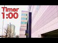 Timer 1 minute movie .Exterior of the company building .Nitori Sapporo headquarters Asabu