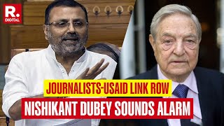 BJP MP Nishikant Dubey Vows To Expose Journalist Hand In Glove With USAID Link